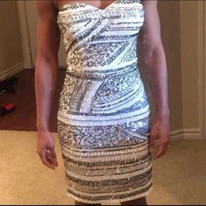 Scala Sequin halter dress